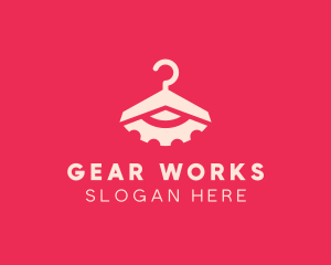 Laundry Hanger Gear logo design