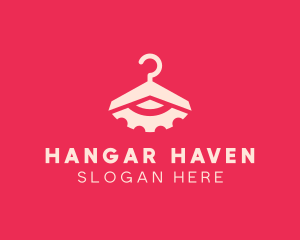 Hanger - Laundry Hanger Gear logo design