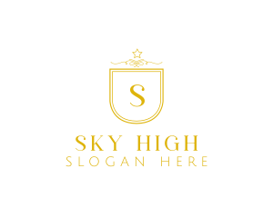 High End Star Shield  logo design