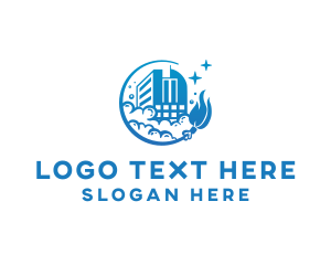 Clean - Sparkle Building Cleaning logo design