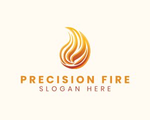 Hot Blazing Fire logo design