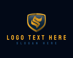 Letter S - Tech Shield Crest logo design