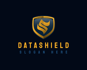 Tech Shield Crest Logo