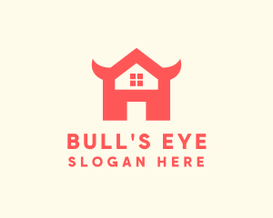 Bull Horn House  logo design