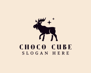 Moose Hunting Animal Logo