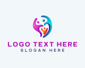 Organization - Family Support Heart logo design