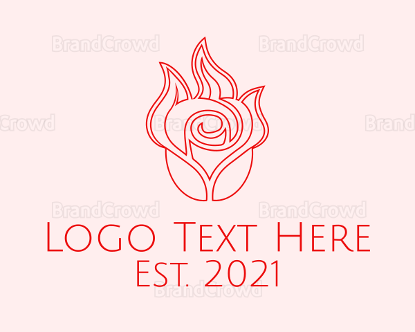 Red  Rose Candle Logo