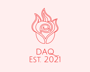 Environment - Red  Rose Candle logo design