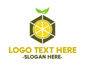 Hexagon - Hexagon Lemon Slice logo design