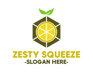 Lemonade - Hexagon Lemon Slice logo design