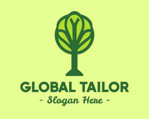 Global Green Tree logo design