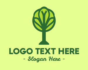 Universal - Global Green Tree logo design