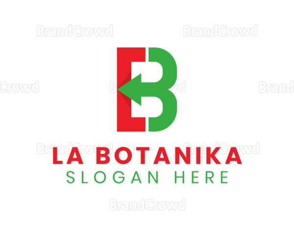 Colorful Arrow B Logo