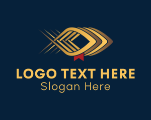 Newspaper - Gold Fish Bookmark logo design