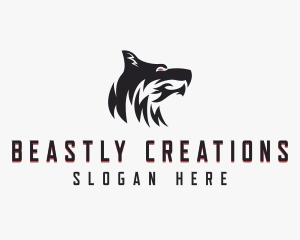 Wolf Beast Creature logo design