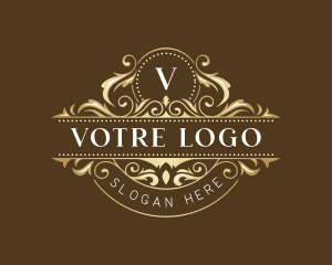 Antique - Decoration Luxury Floral logo design