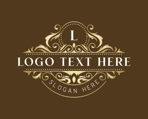 Crest - Decoration Luxury Floral logo design
