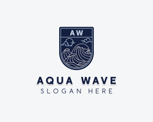 Sea Ocean Waves logo design