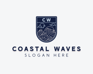 Sea Ocean Waves logo design