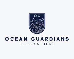 Sea Ocean Waves logo design