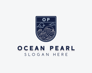 Sea Ocean Waves logo design