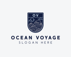 Sea Ocean Waves logo design