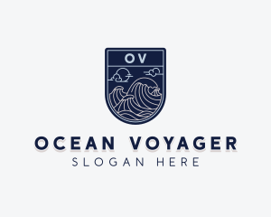 Sea Ocean Waves logo design