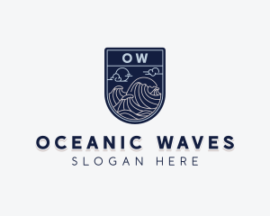 Sea Ocean Waves logo design