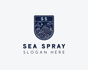 Sea Ocean Waves logo design