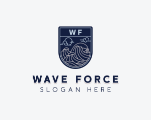 Sea Ocean Waves logo design