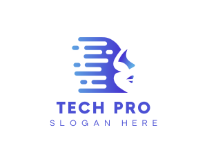 Technology - Technology Artificial Intelligence Human logo design
