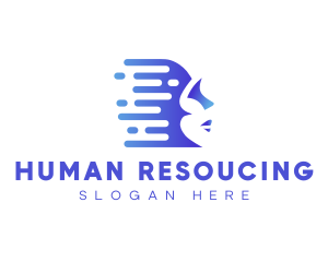 Technology Artificial Intelligence Human logo design
