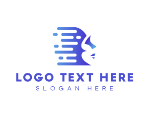 Technology Artificial Intelligence Human logo design