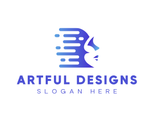 Technology Artificial Intelligence Human logo design