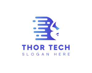 Technology Artificial Intelligence Human logo design