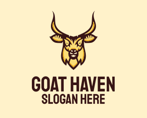 Wild Goat Head  logo design