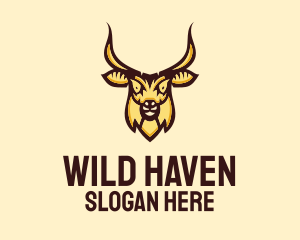 Wild Goat Head  logo design