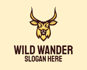 Wild Goat Head  logo design