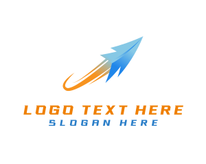 Plane - Plane Courier Flight logo design