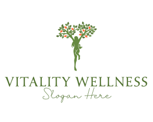 Female Tree Wellness logo design