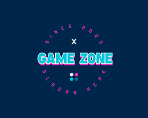 Neon Game Cyberspace logo design