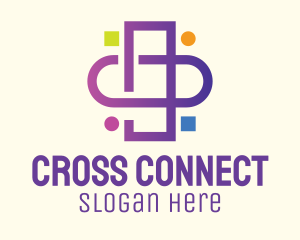 Cross - Online Medical Cross logo design