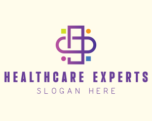 Online Medical Cross  logo design