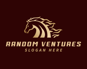 Horse Racing Animal logo design