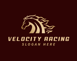 Horse Racing Animal logo design