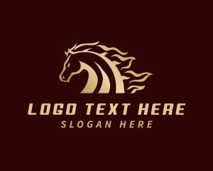 Horse Racing Animal Logo