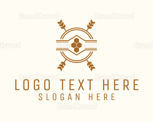 Artisanal Honey Badge Logo