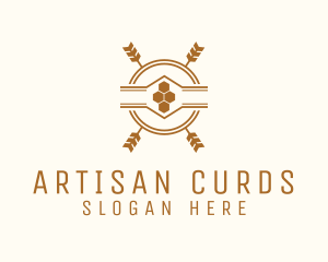 Artisanal Honey Badge logo design