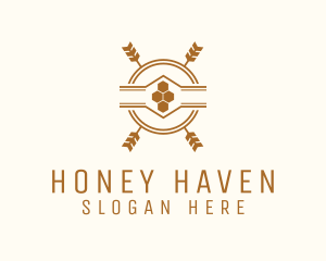 Artisanal Honey Badge logo design