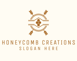 Artisanal Honey Badge logo design